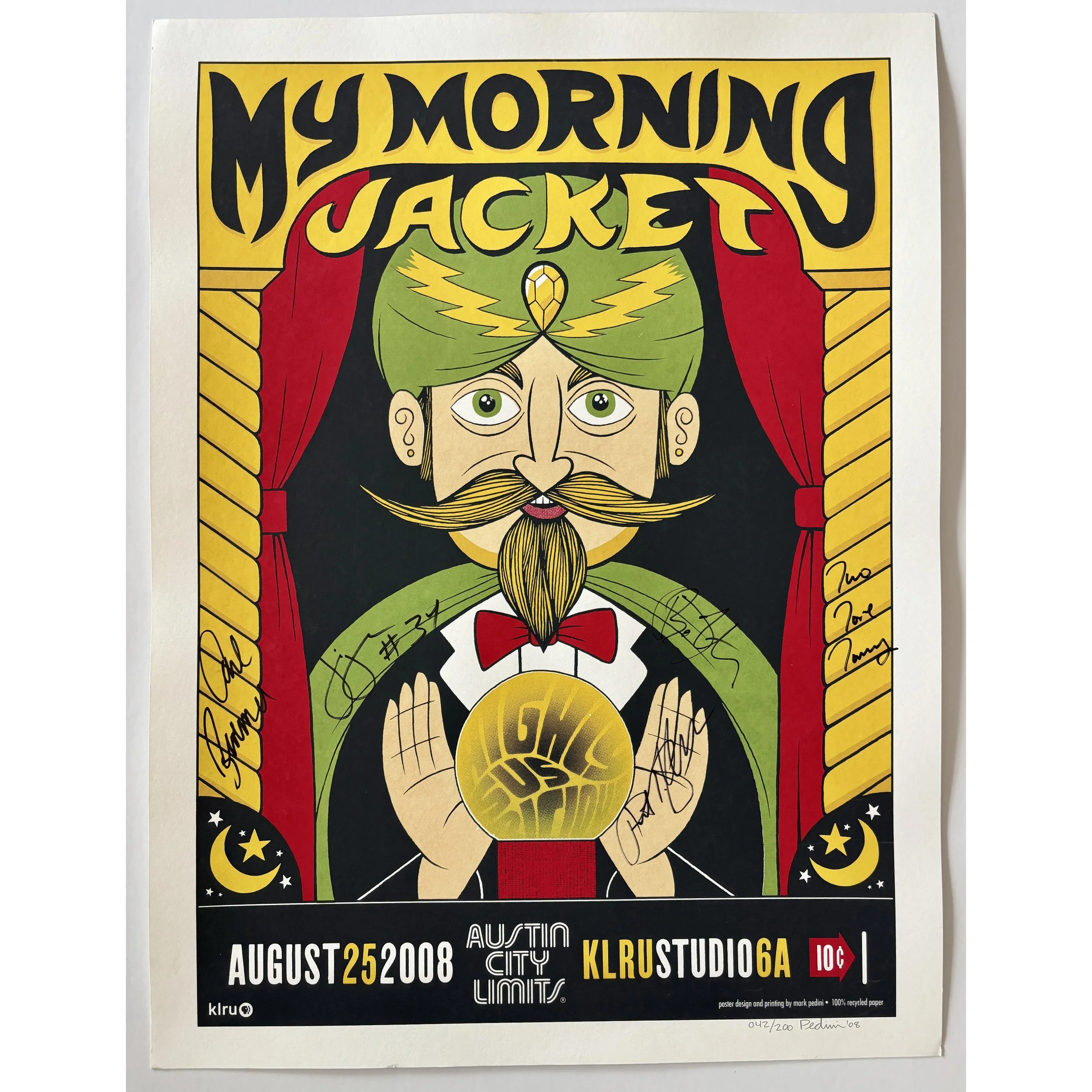 Original signed Norah Jones poster from the PBS Austin City Limits